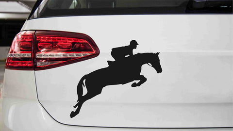Springreiten 2 Autoaufkleber