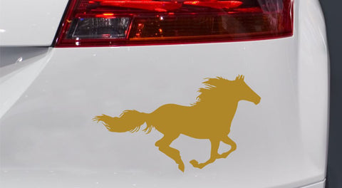 Sprintendes Pferd Autoaufkleber