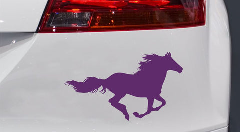 Sprintendes Pferd Autoaufkleber