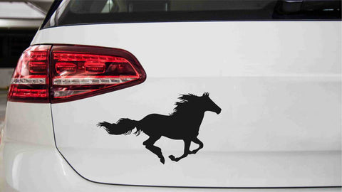 Sprintendes Pferd Autoaufkleber
