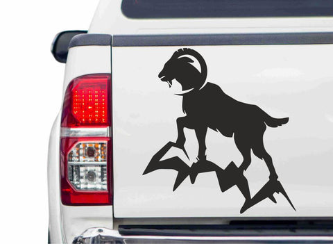 Steinbock auf Fels Autoaufkleber