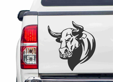 Stierkopf mit Nasenring Autoaufkleber