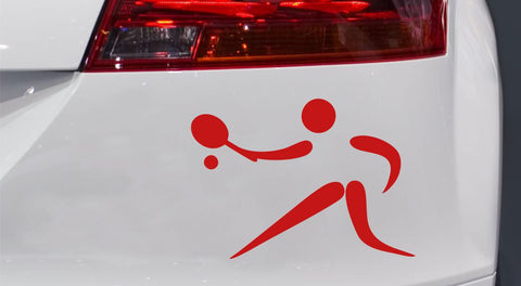 Tennisspieler/-in Autoaufkleber