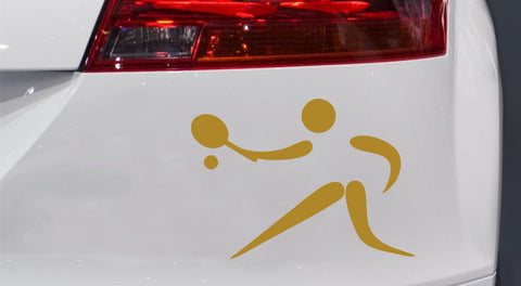 Tennisspieler/-in Autoaufkleber