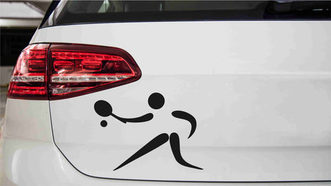 Tennisspieler/-in Autoaufkleber