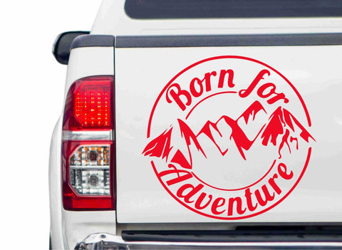 Born for Adventure Autoaufkleber