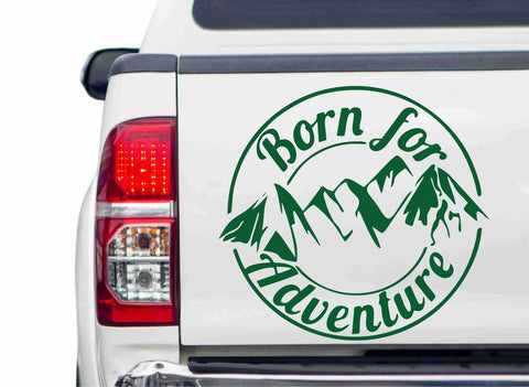 Born for Adventure Autoaufkleber