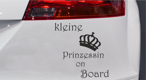 Kleine Prinzessin on Board Autoaufkleber