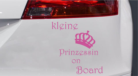 Kleine Prinzessin on Board Autoaufkleber