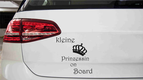 Kleine Prinzessin on Board Autoaufkleber