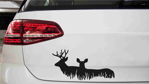 Rehpaar Autoaufkleber