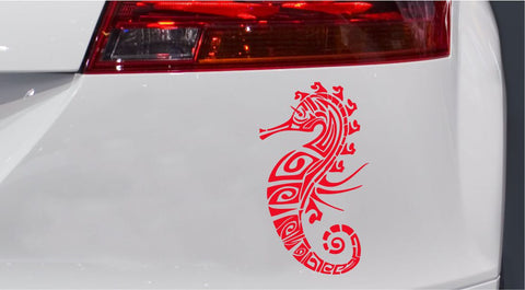 Seepferd Tribal Autoaufkleber