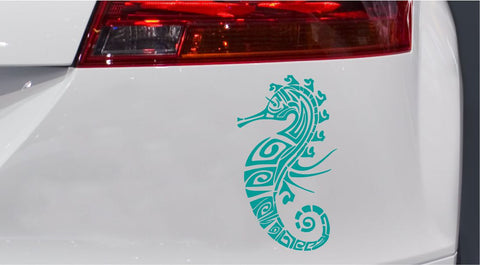 Seepferd Tribal Autoaufkleber