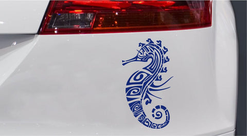 Seepferd Tribal Autoaufkleber