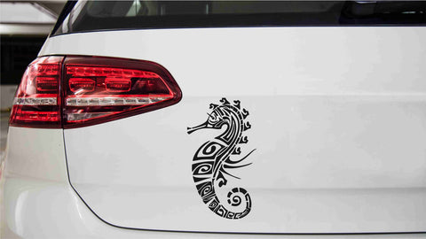 Seepferd Tribal Autoaufkleber