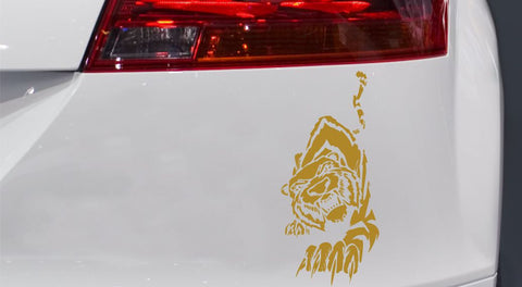 Aggressiver Tiger Autoaufkleber