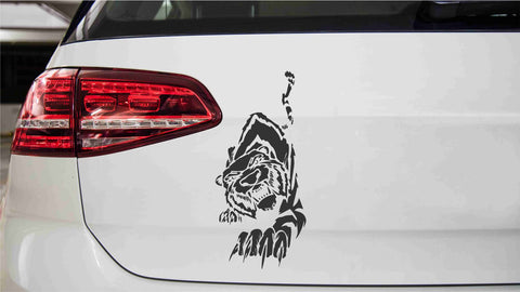 Aggressiver Tiger Autoaufkleber