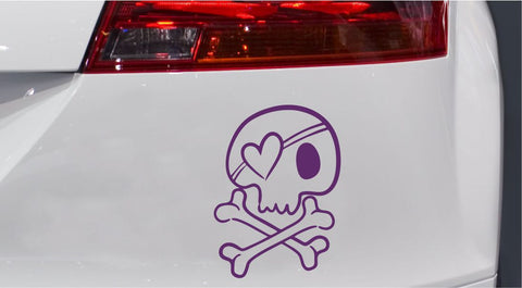 Totenkopf Pirat Autoaufkleber