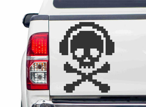 Totenkopf  Digital Design Autoaufkleber