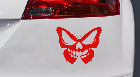 Totenkopf Schmetterling Autoaufkleber
