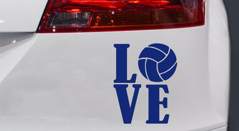 Volleyball Love Autoaufkleber