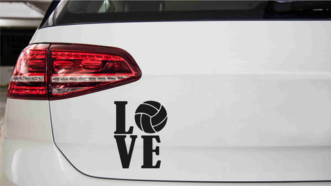 Volleyball Love Autoaufkleber