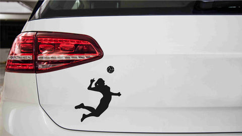 Volleyballspielerin Aufschlag Autoaufkleber