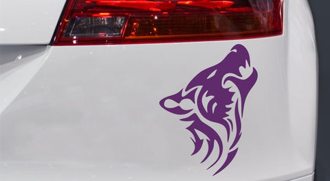 Wolf Tribal Autoaufkleber