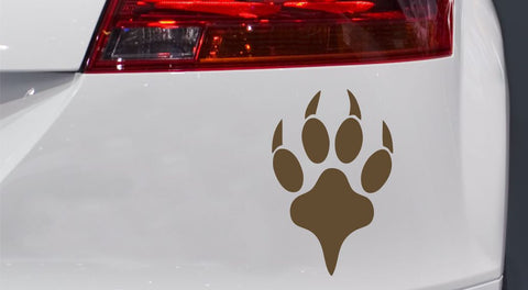 Wolfpfote Autoaufkleber