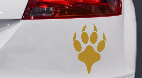 Wolfpfote Autoaufkleber