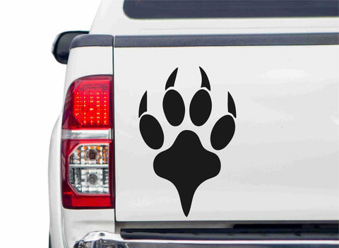 Wolfpfote Autoaufkleber