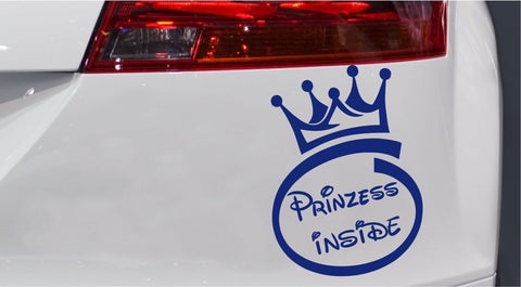 Prinzess Inside Autoaufkleber