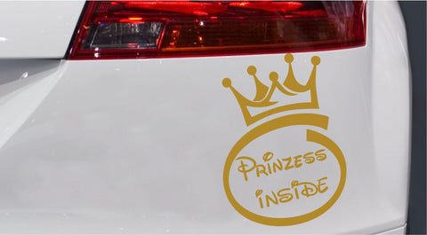 Prinzess Inside Autoaufkleber