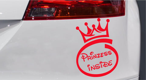 Prinzess Inside Autoaufkleber