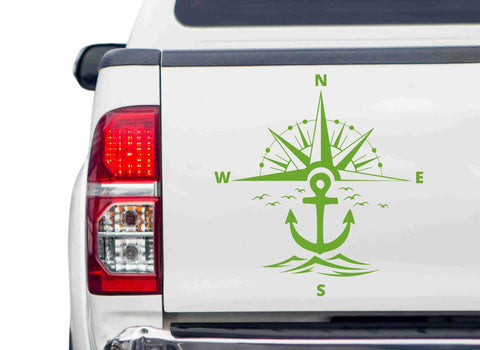 Seefahrer Kompass Autoaufkleber