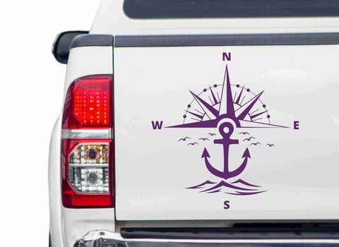 Seefahrer Kompass Autoaufkleber