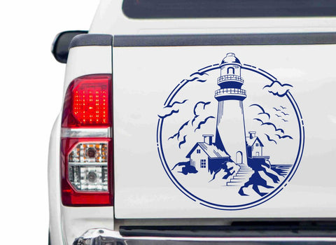 Leuchtturm Autoaufkleber