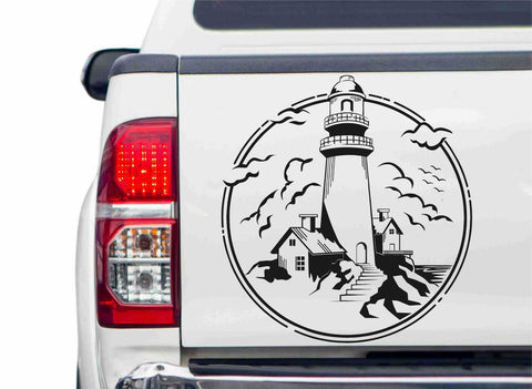 Leuchtturm Autoaufkleber