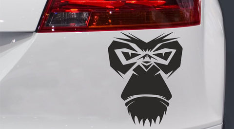 Affengesicht Autoaufkleber