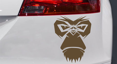 Affengesicht Autoaufkleber