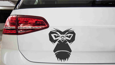 Affengesicht Autoaufkleber