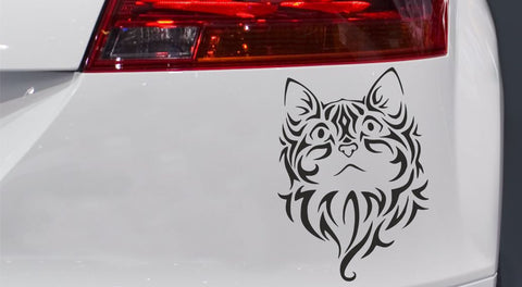 Katzenkopf Mausi Autoaufkleber