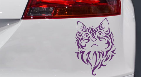 Katzenkopf Mausi Autoaufkleber