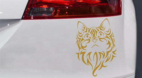 Katzenkopf Mausi Autoaufkleber