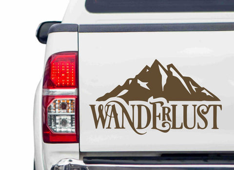 Berge & Wanderlust Autoaufkleber
