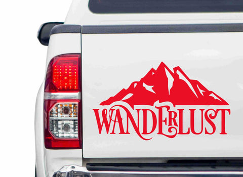 Berge & Wanderlust Autoaufkleber