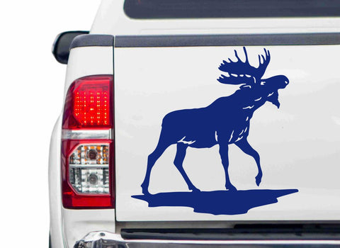 Elch Mr.Big Autoaufkleber