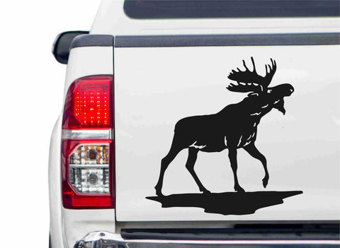 Elch Mr.Big Autoaufkleber