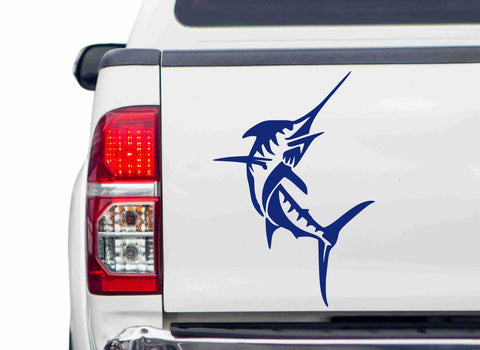 Marlin Fisch Autoaufkleber