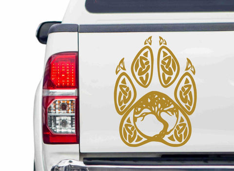 Yggdrasil Baum des Lebens Pfote Autoaufkleber
